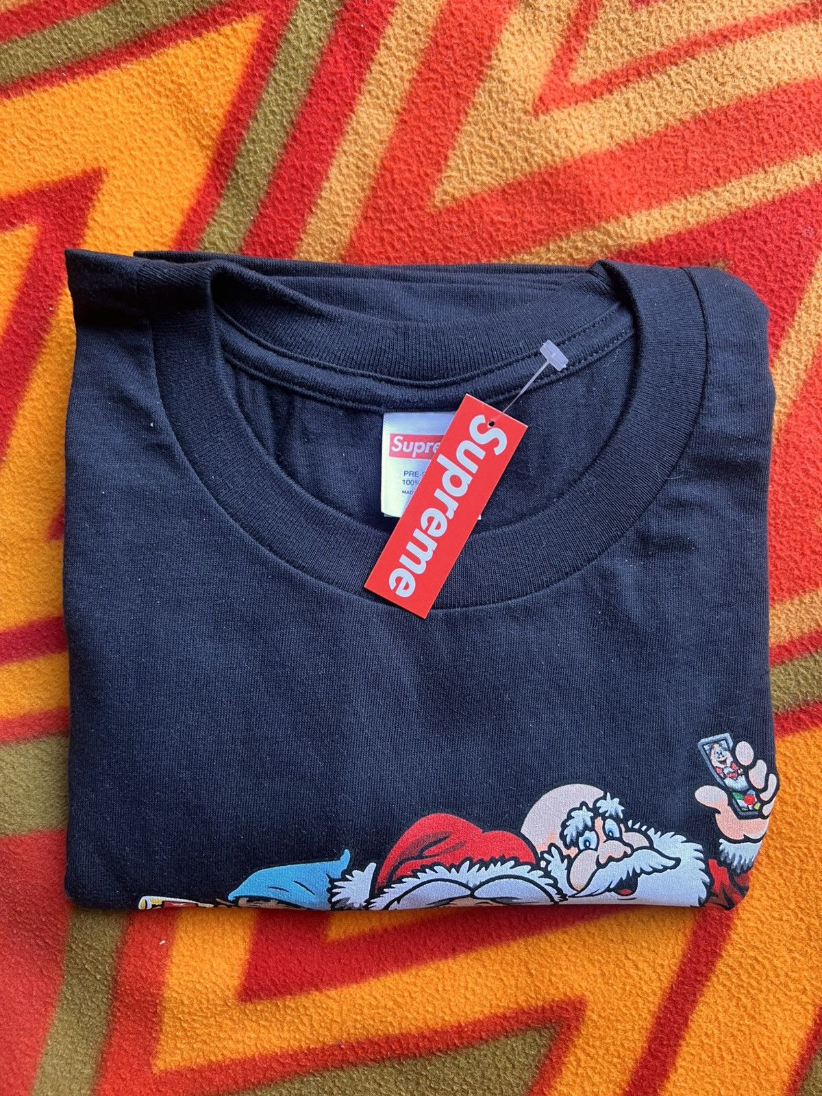 Supreme XL - Supreme Naughty Tee black santa tshirt Dwarfs holiday Size US XL / EU 56 / 4 - 18 Thumbnail