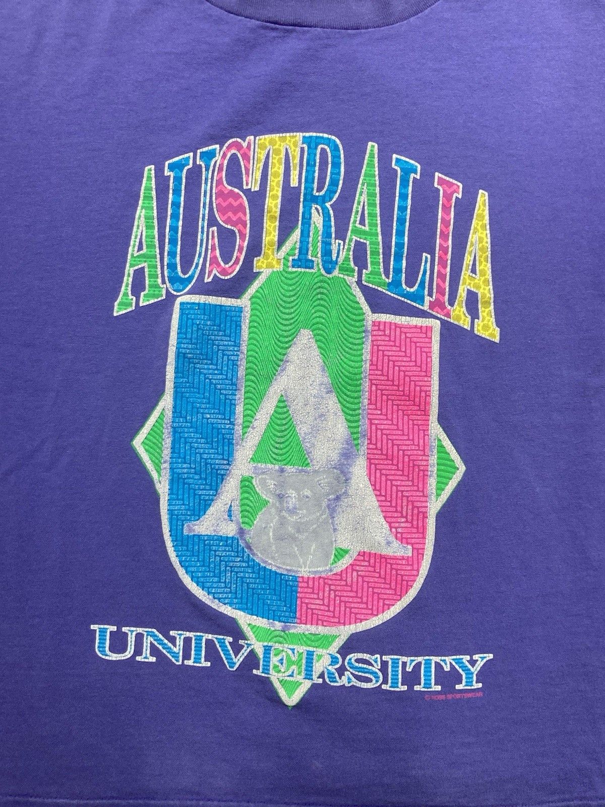 Vintage 80s graphic t shirt Australia university koala cropped XL Size US XL / EU 56 / 4 - 2 Thumbnail