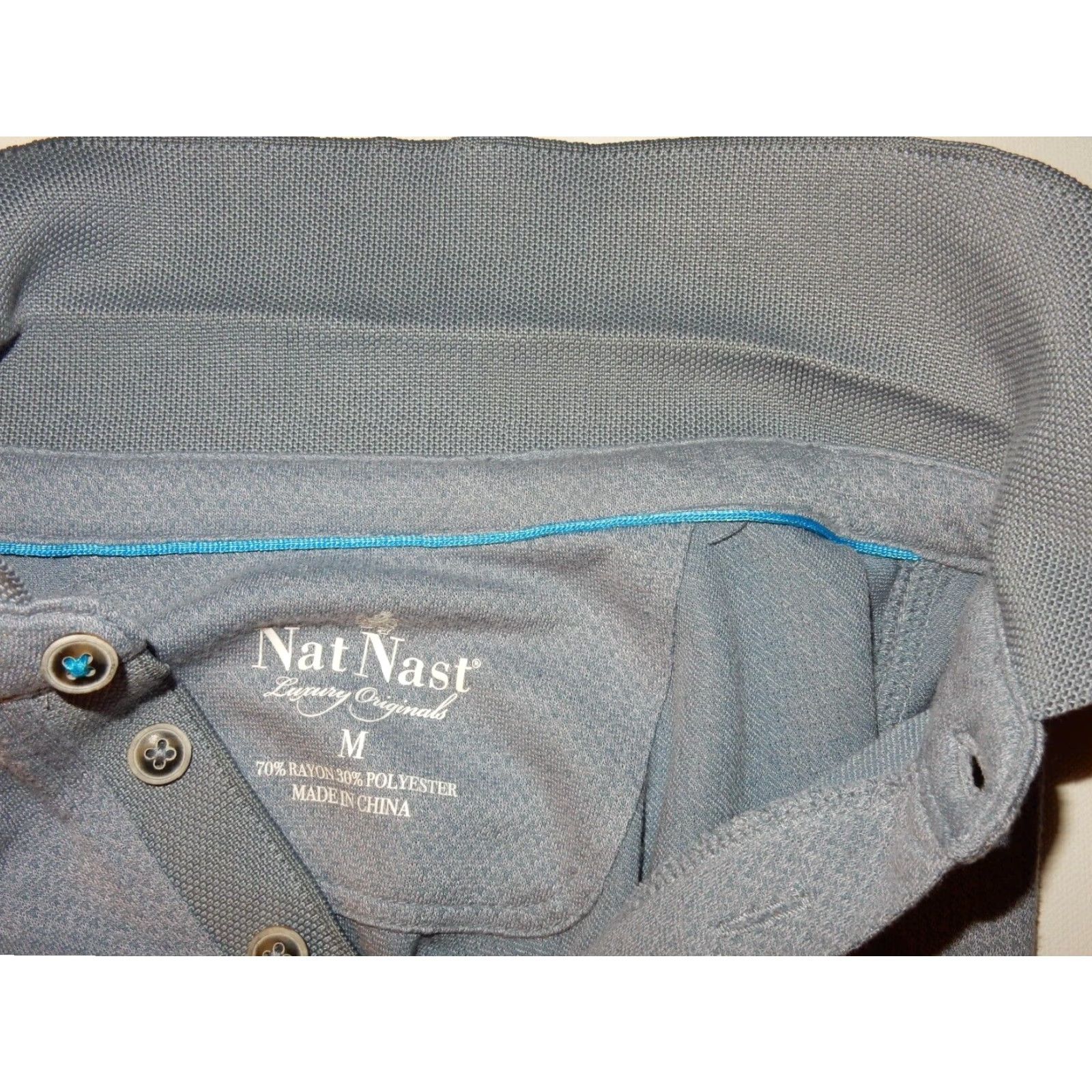 Nat Nast Nat Nast Mens Short Sleeve Polo Shirt Blue Medium Size US M / EU 48-50 / 2 - 4 Thumbnail