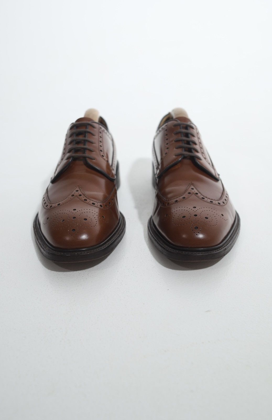 Loake LOAKE Brogues Leather Shoes Made in England Brown Men’s Size US 12 / EU 45 - 5 Thumbnail