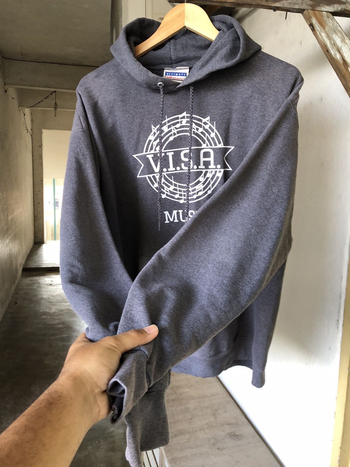 Hanes Vintage 90s VISA Music by Hanes Sweatshirt Size US L / EU 52-54 / 3 - 10 Thumbnail