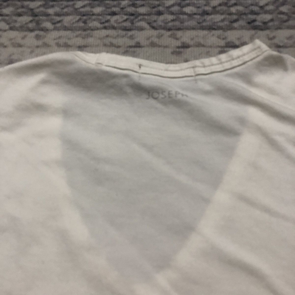 JOSEPH HOMME × Japanese Brand Rare Distressed Joseph Homme White V-Neck Tees Size US S / EU 44-46 / 1 - 14 Thumbnail