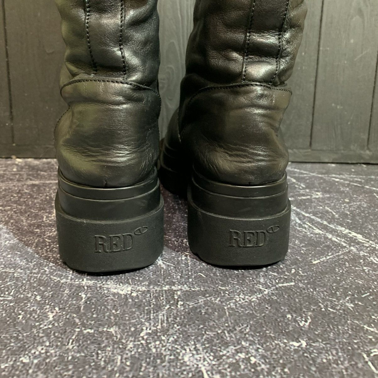 RED Valentino RED VALENTINO Women’s Warm Leather Boots Size 40 EU Size US 10 / IT 40 - 7 Thumbnail