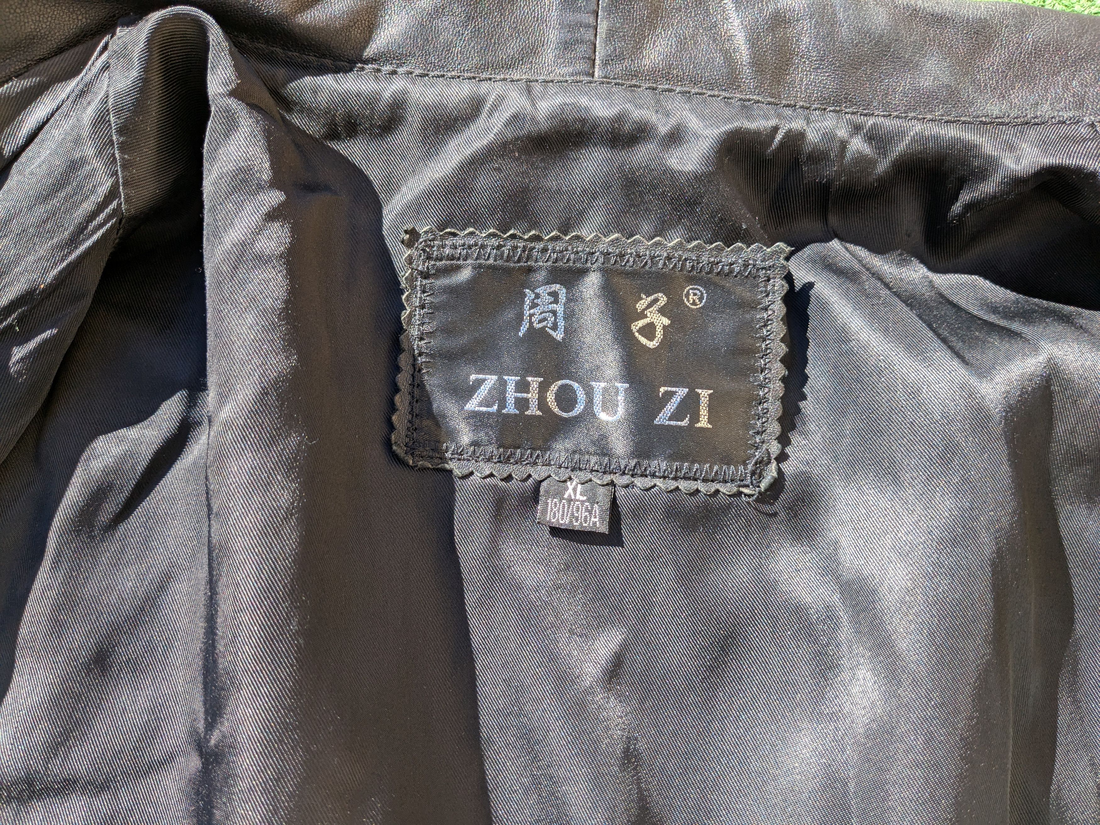 Other Vintage Zhou Zi Zip-Up Leather Racer Bomber Jacket Coat Size US M / EU 48-50 / 2 - 8 Thumbnail