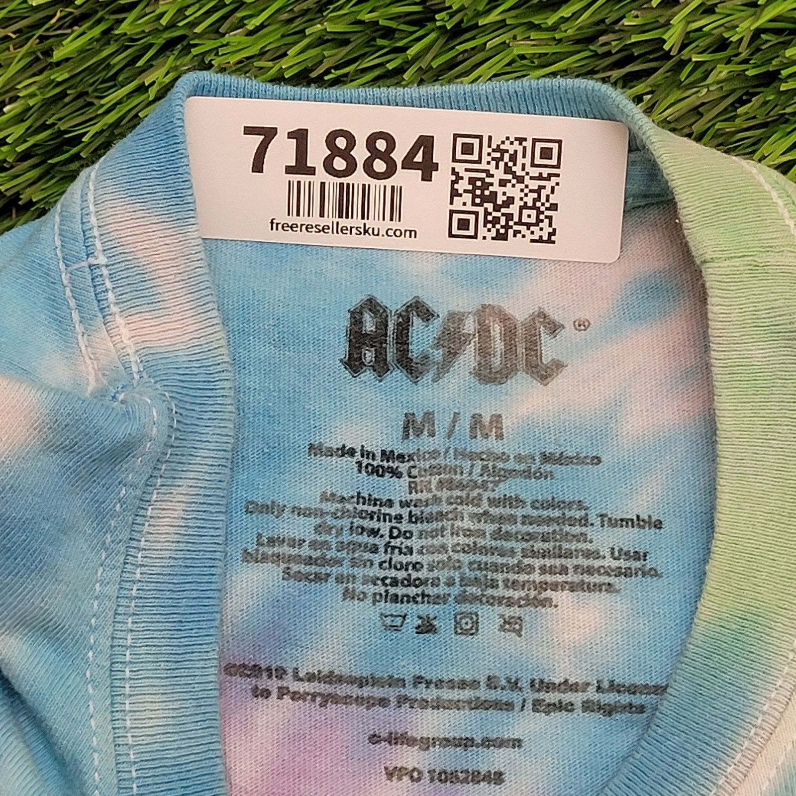 Other AC/DC High Voltage Pastel Tie-Dye Cropped T-Shirt Womens S/M Size M / US 6-8 / IT 42-44 - 12 Thumbnail