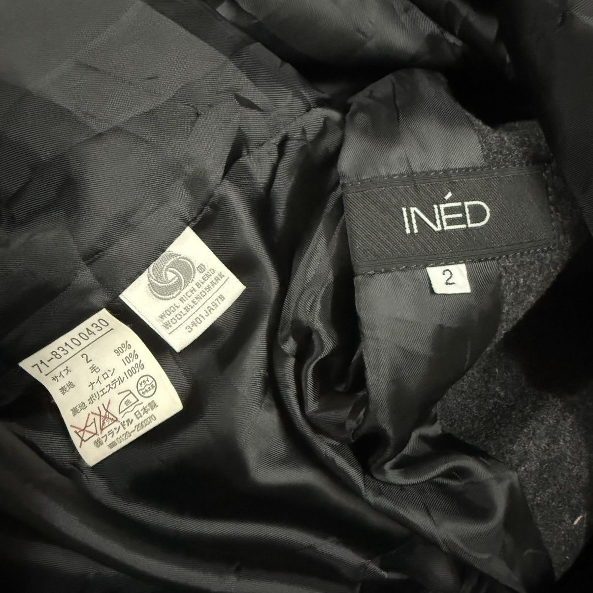 Yohji Yamamoto Ined Homme Composition Wool Trench Coat Yohji Yamamoto Size US M / EU 48-50 / 2 - 10 Thumbnail