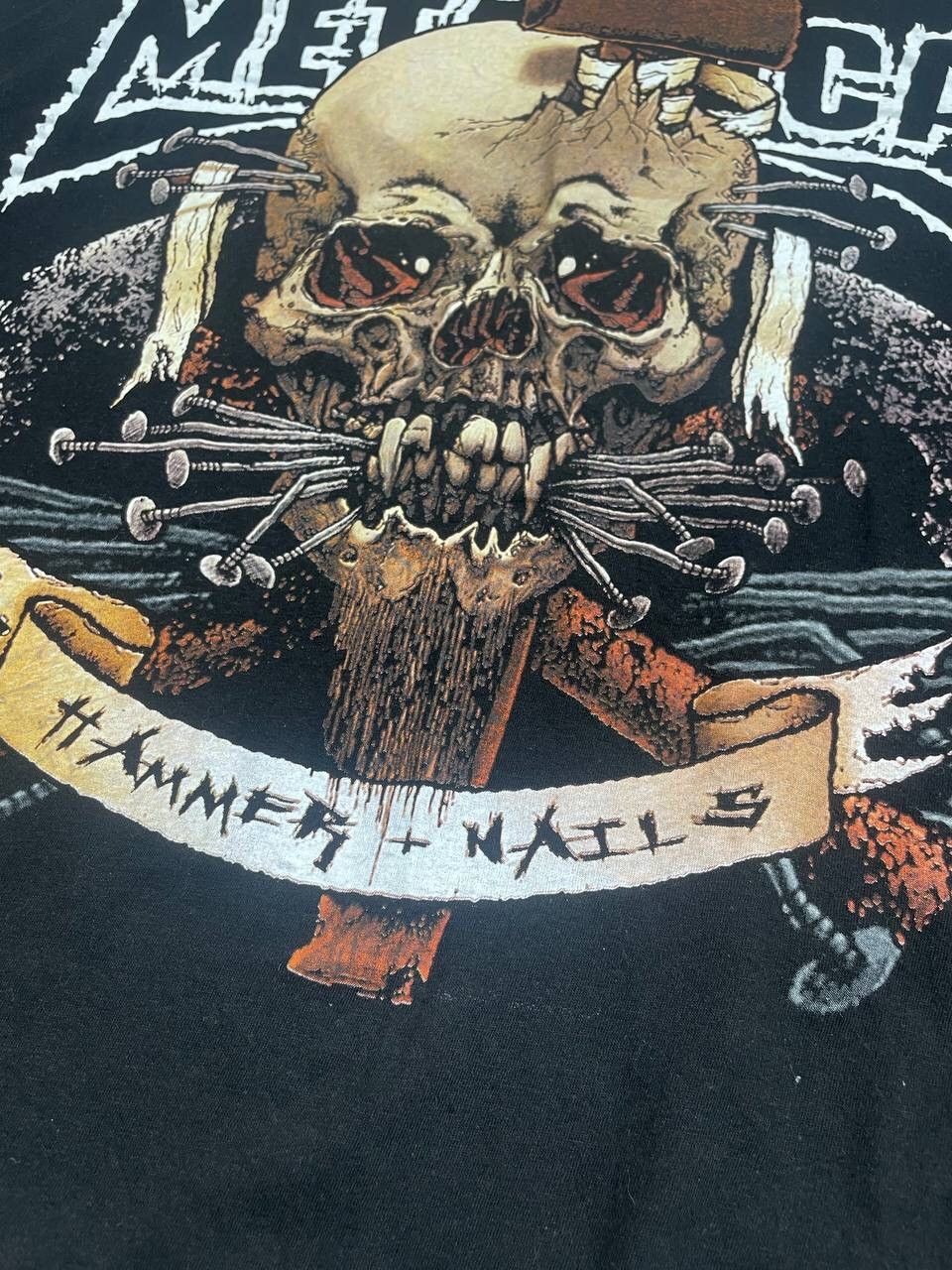 Band Tees Vintage 2004 Metallica Hammer Nails Band Tee T-Shirt Y2K Size US L / EU 52-54 / 3 - 4 Thumbnail