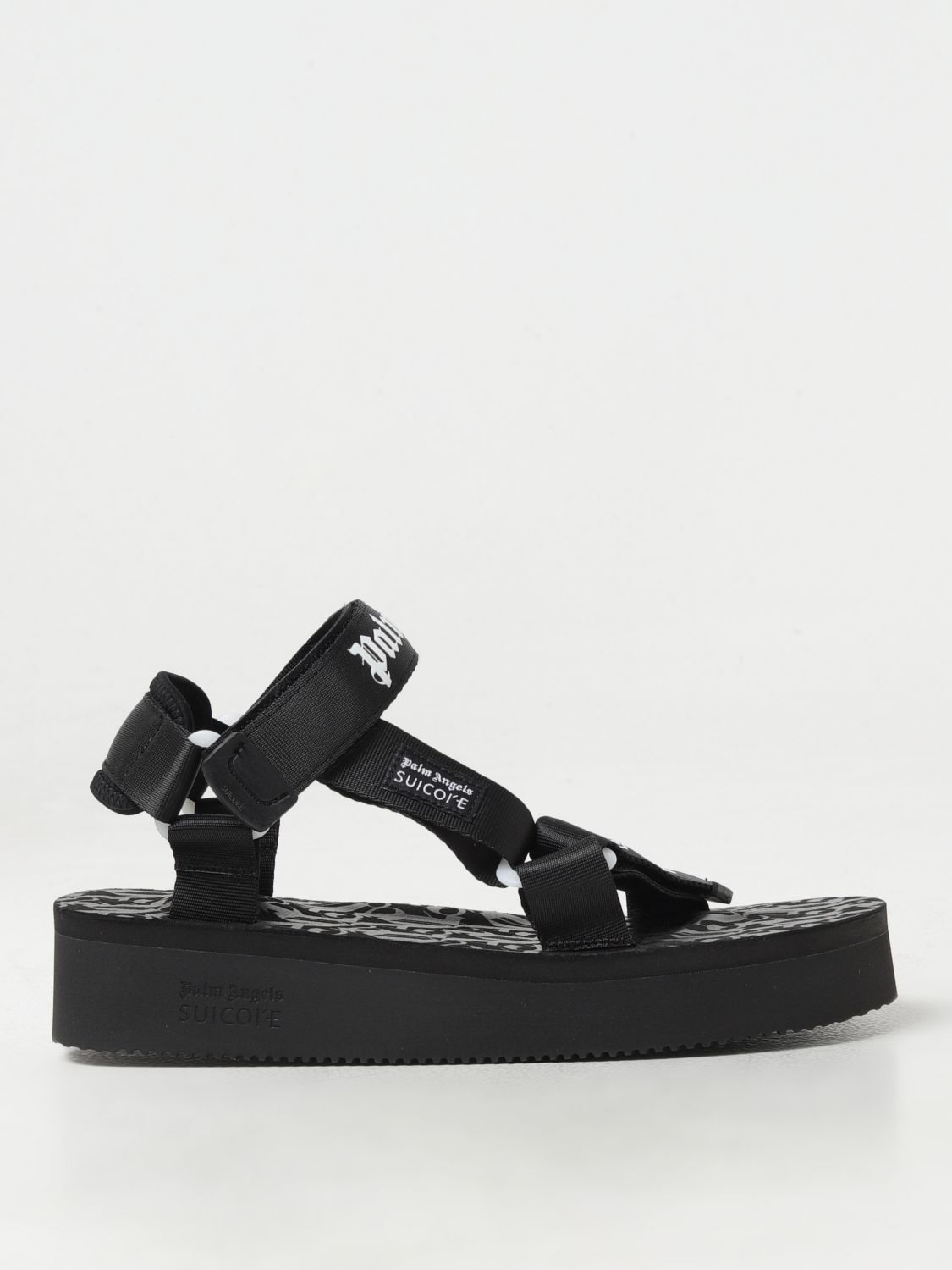 image of Palm Angels Flat Sandals Woman Black, Women's (Size 6)