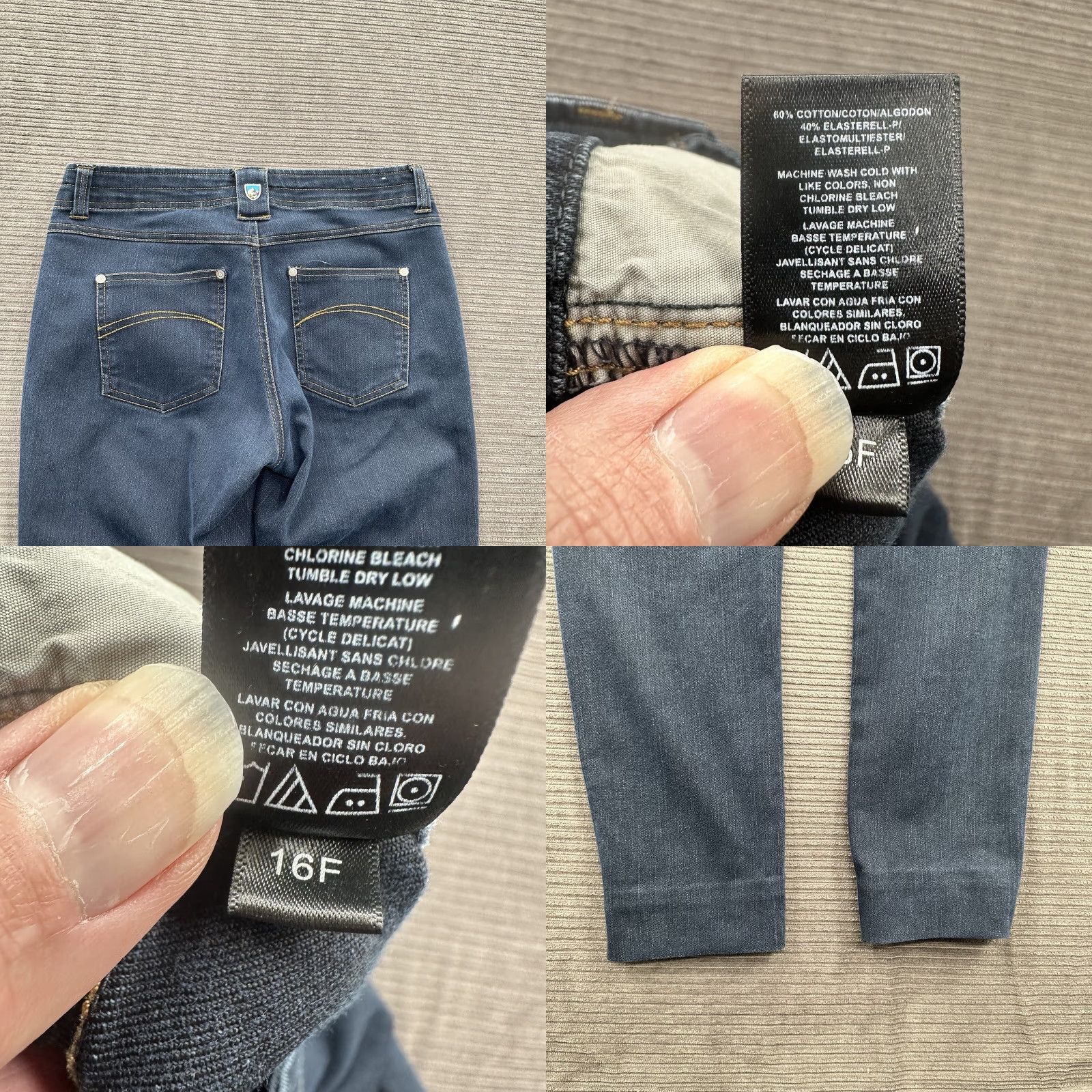 Vintage Kuhl Pants Women 6 Regular Blue Cotton Outdoors Hiking Low Rise Pants Size 28" / US 6 / IT 42 - 8 Thumbnail