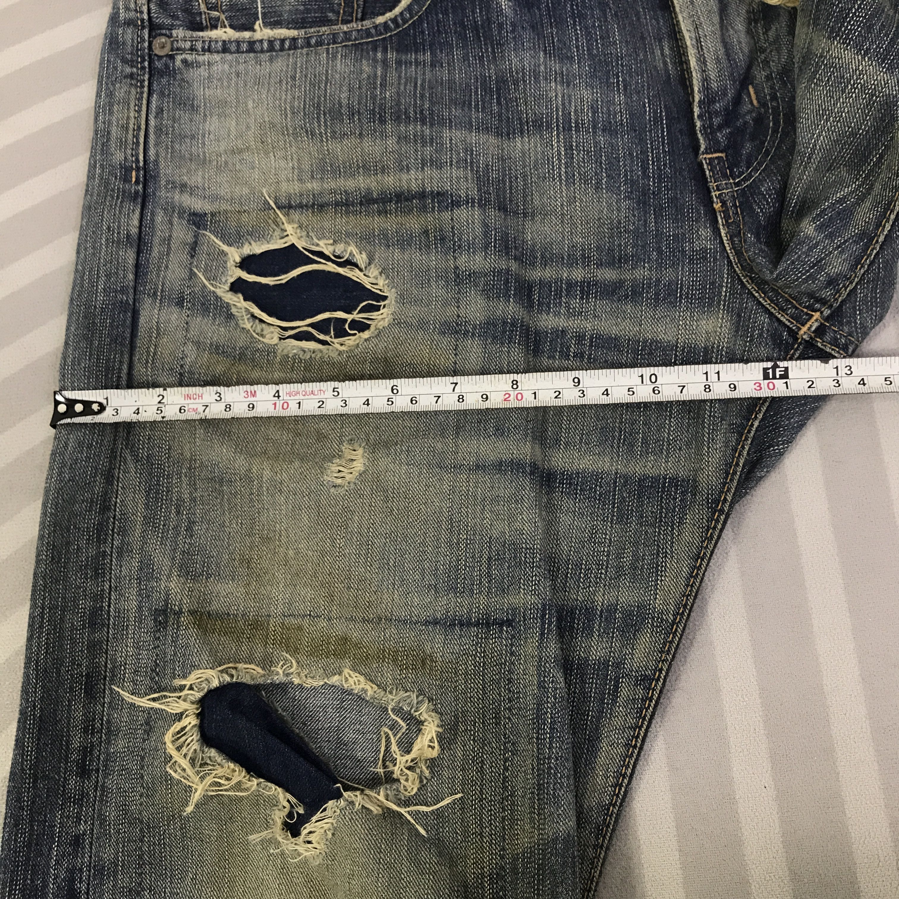 Edwin Vintage Edwin Distressed Denim Jeans pants K129B2 Size US 34 / EU 50 - 9 Thumbnail