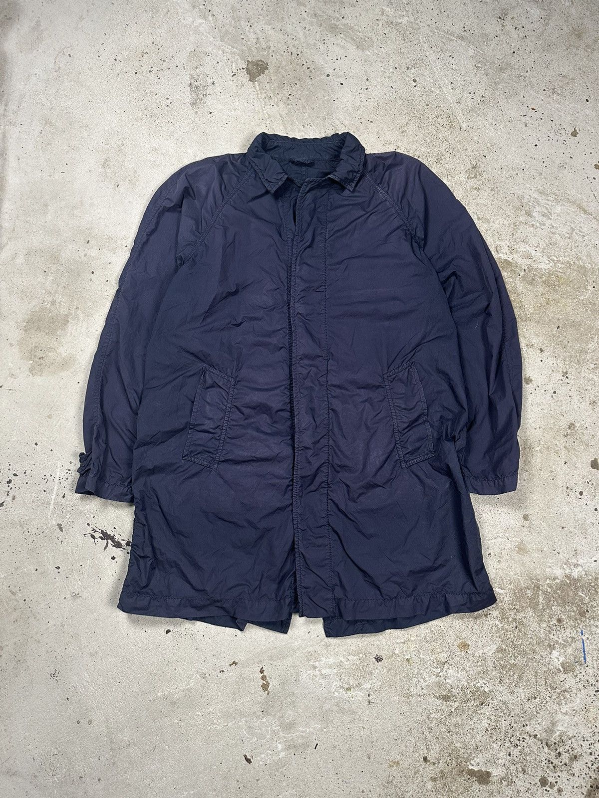 Aspesi Aspesi Navy Rain Coat Light Jacket Size US M / EU 48-50 / 2 - 1 Thumbnail
