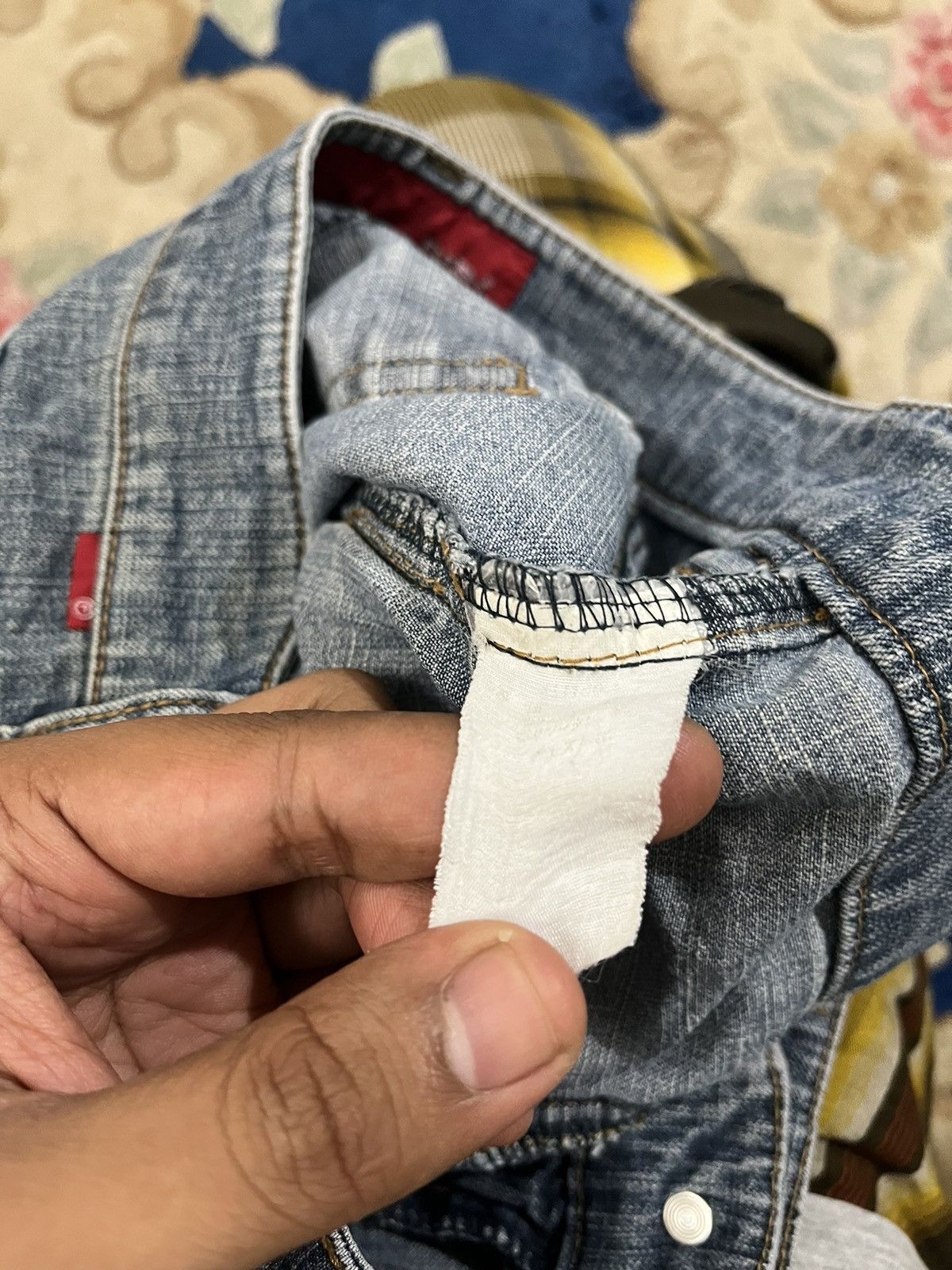 Fashion Victim Vintage Flash Cargo Punk Flare Soft Denim Size US 29 - 10 Thumbnail