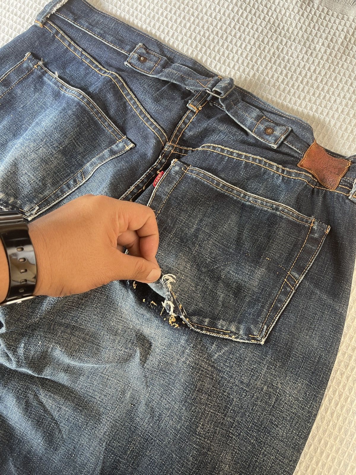 Levi's Vintage Clothing Very Rare🔥Vintage Levis 501xx LVC Lot 37501 Selvedge Denim Size US 36 / EU 52 - 15 Thumbnail