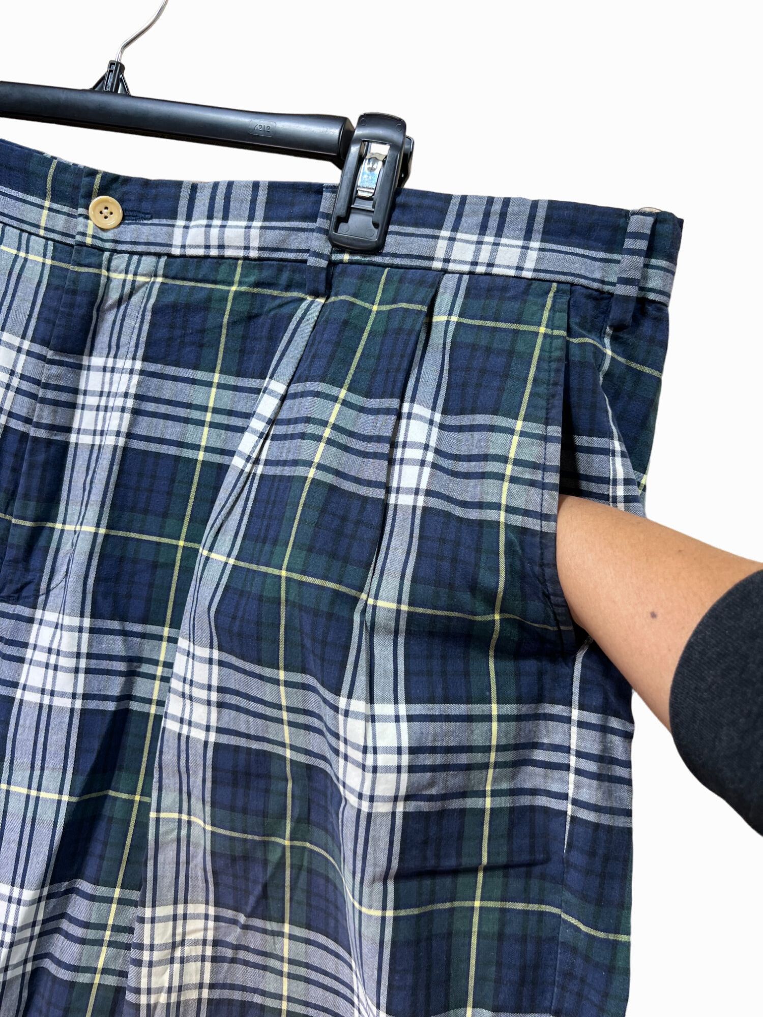 Nautica NAUTICA - Men's Plaid Golf Casual Shorts - Blue - 40W Size US 40 / EU 56 - 15 Thumbnail