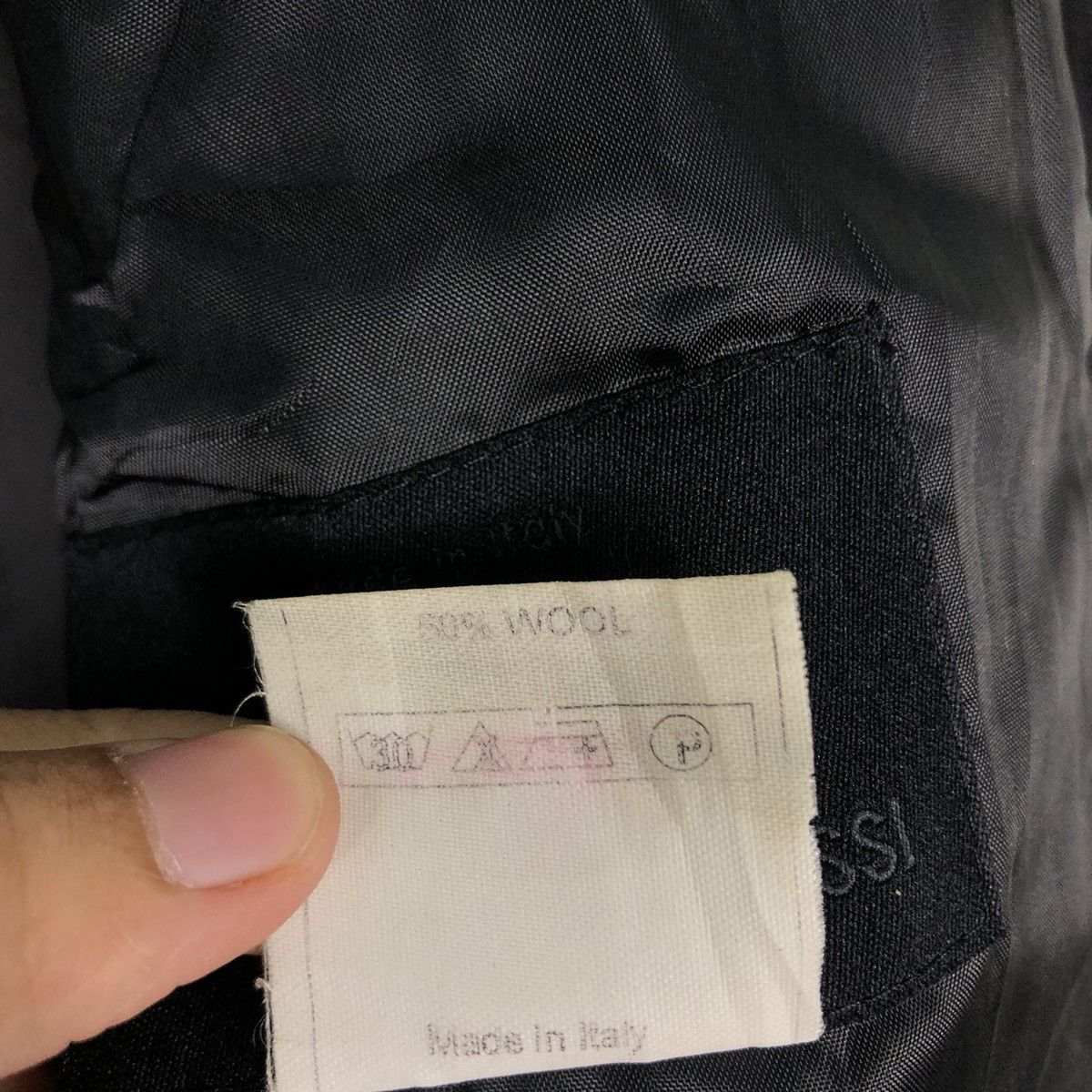 Vintage 📌Vintage Chore Work Jacket Rich Black Biker Made in Italy Size US M / EU 48-50 / 2 - 21 Thumbnail