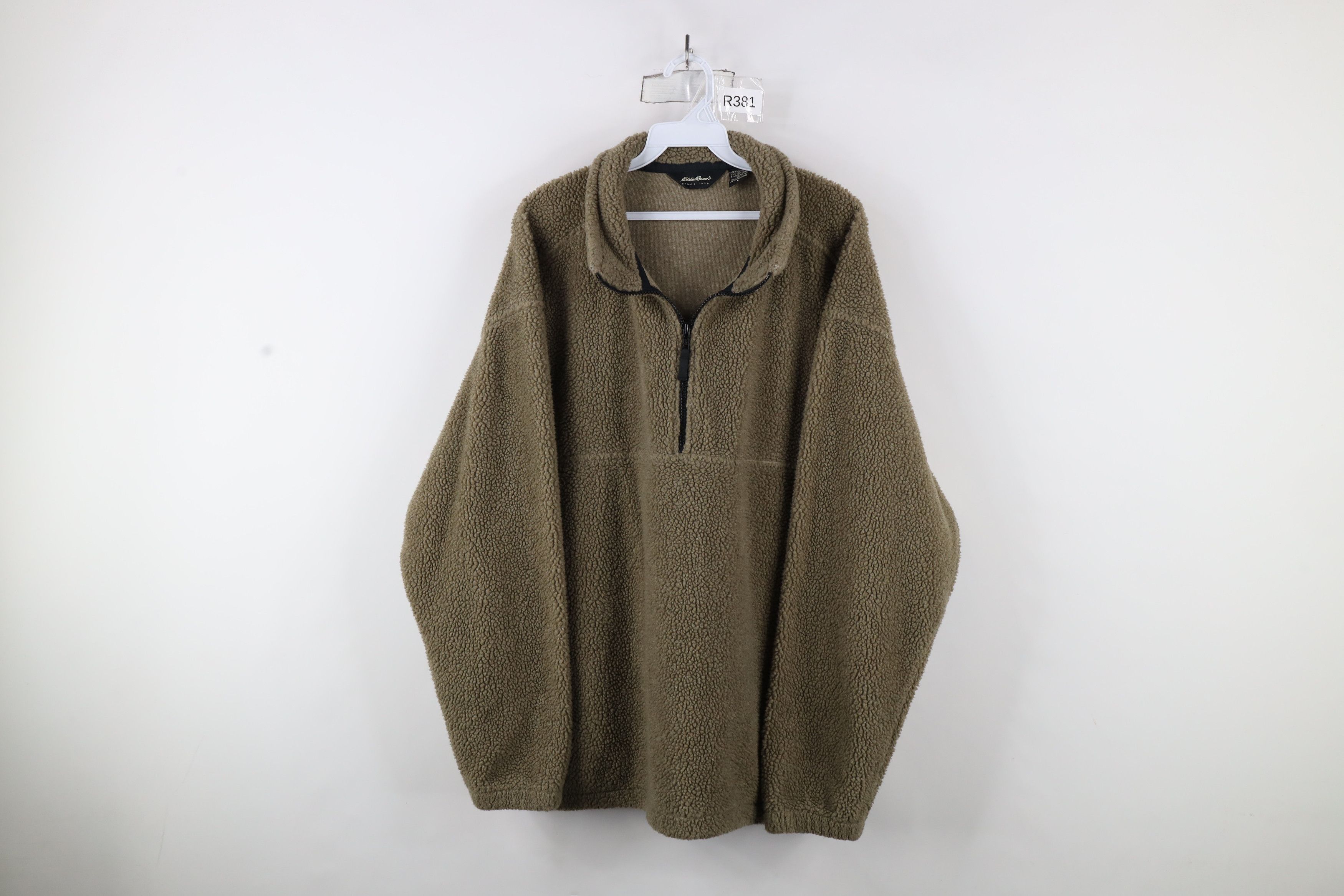 Eddie Bauer × Vintage Vintage 90s Eddie Bauer Fleece Half Zip Pullover Sweater Size US L / EU 52-54 / 3 - 1 Thumbnail