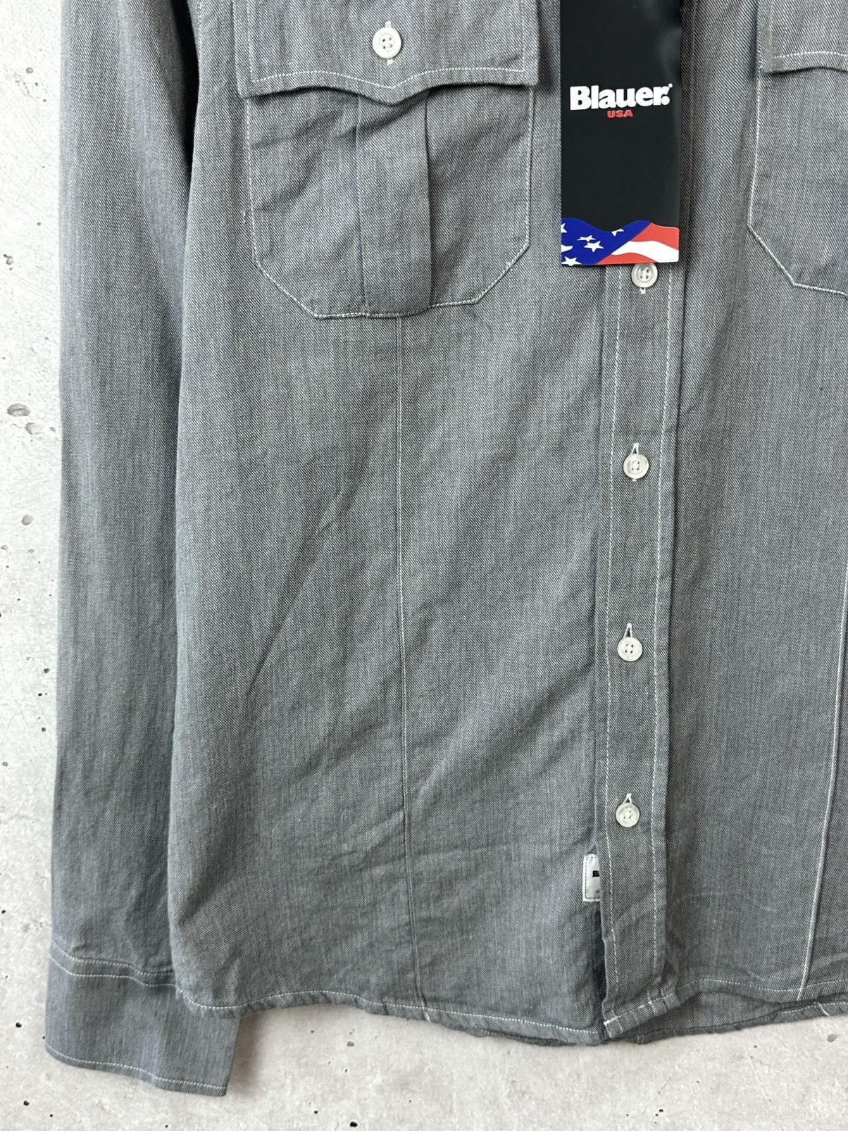 Eddie Bauer New Blauer Grey Cotton Long Sleeve With Straps Shirt Size US S / EU 44-46 / 1 - 4 Thumbnail