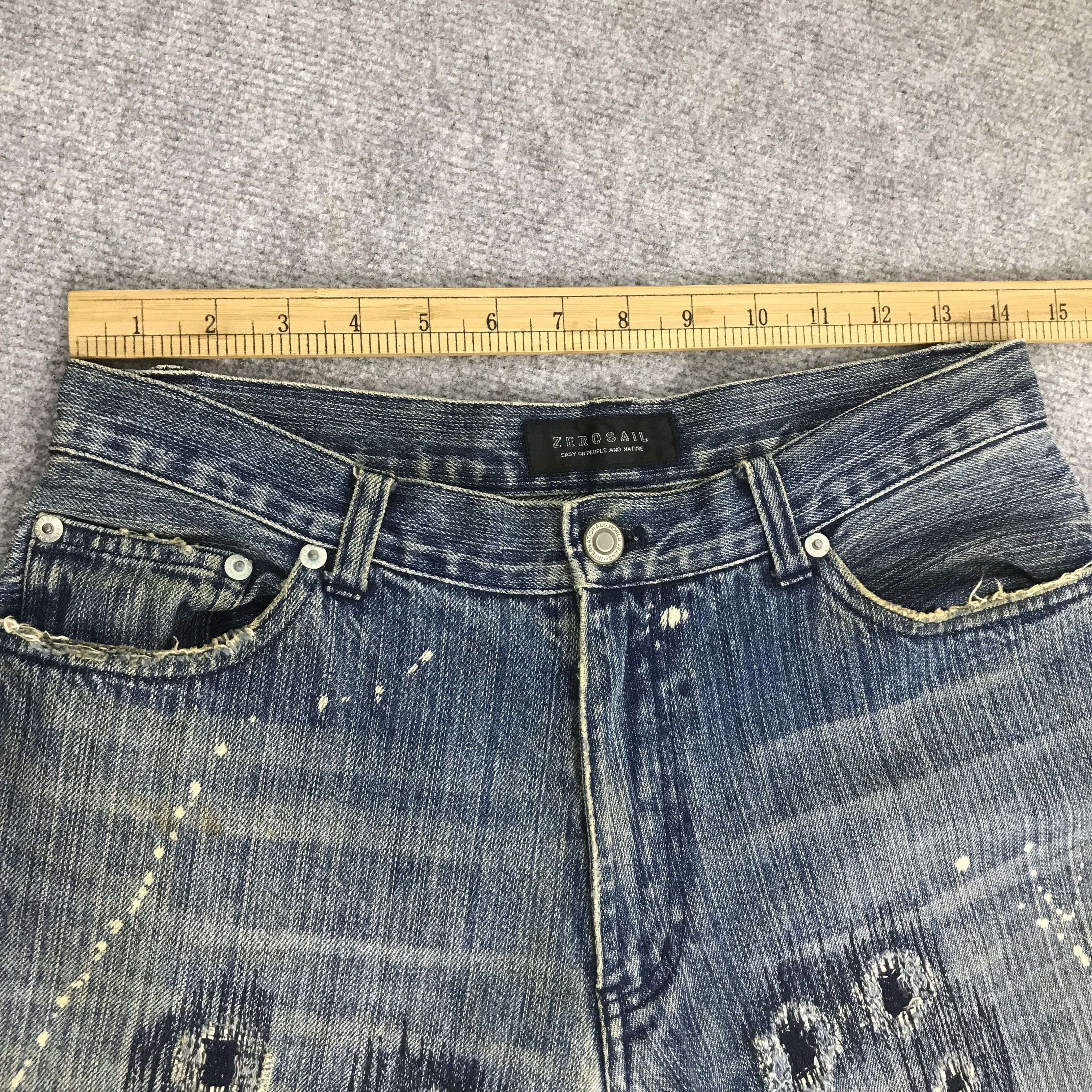 Japanese Brand ZEEROSAIL DESIGN STYLE IFSIXWASNINE DENIM PANTSK74B1 Size US 29 - 7 Thumbnail