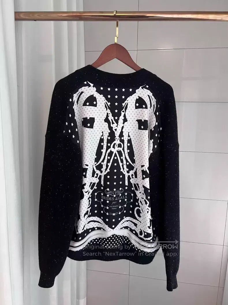 Hermes Hermes Silk and knit open front cardigan Size XS / US 0-2 / IT 36-38 - 2 Thumbnail