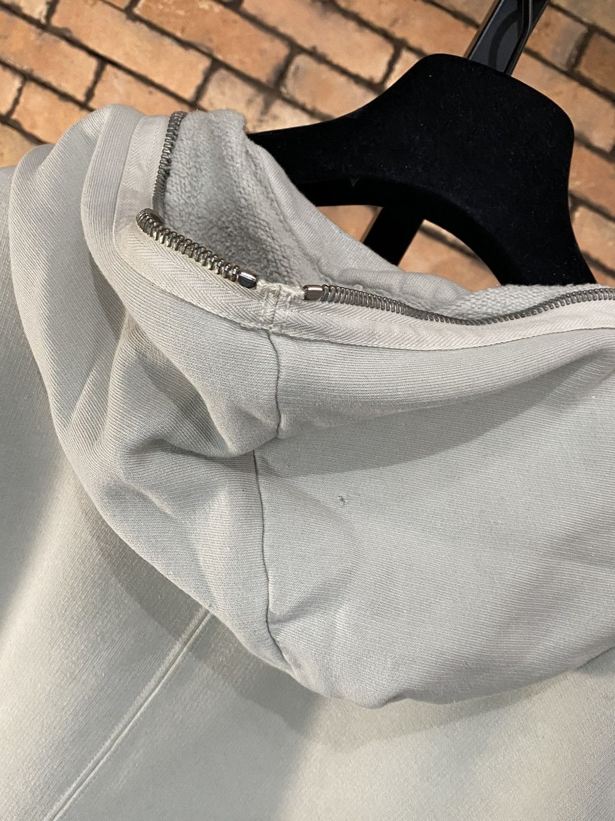 Rick Owens Drkshdw $739 GIMP HOODIE PEARL WHITE FULL ZIP CHALK HOODIE SWEATER Size US L / EU 52-54 / 3 - 10 Thumbnail