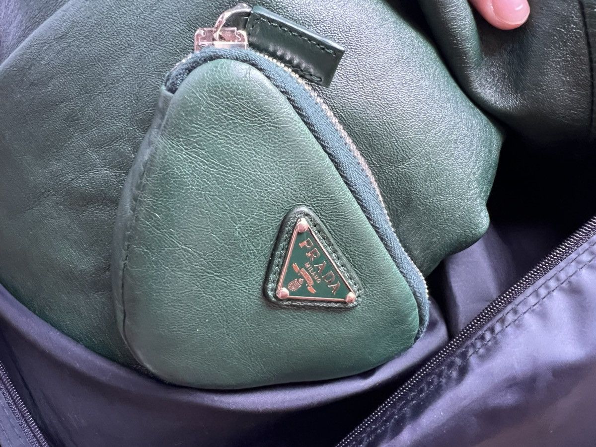 Prada Prada Oversized nappa leather bomber jacket bottle green Size US XXL / EU 58 / 5 - 14 Thumbnail