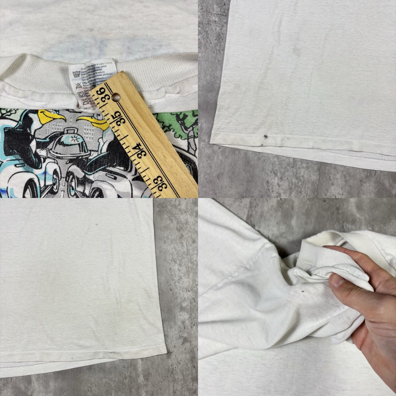 Hanes VINTAGE Hanes T-Shirt 90s Stitch White XL Mens Crew Neck Short Sleeve Size US XL / EU 56 / 4 - 9 Thumbnail