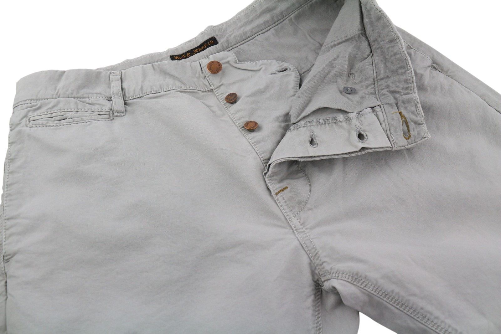 Nudie Jeans KHAKI REGULAR W32/L34 Organic Moon Dust Chino 86103 Size US 32 / EU 48 - 6 Thumbnail