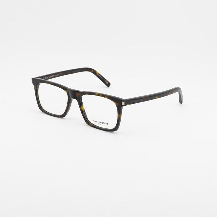 Saint Laurent Paris Saint Laurent SL559 OPT 003 Eyeglasses Havana 54mm Square Size ONE SIZE - 1 Thumbnail