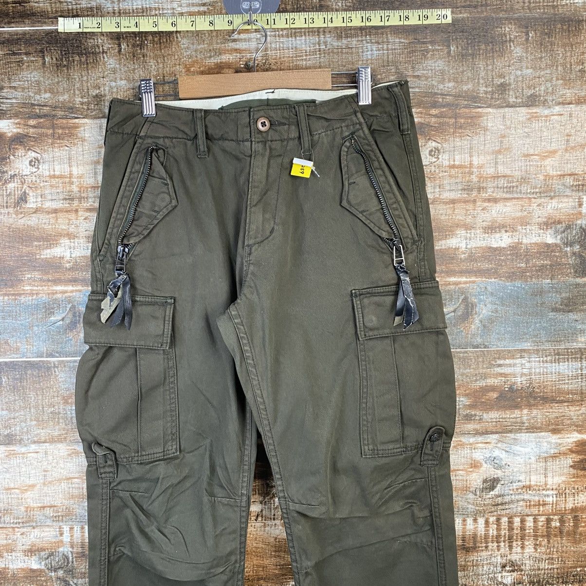 Japanese Brand DL Baldia Green Cargo Utility Multipocket Pants #C1259 Size US 29 - 4 Thumbnail