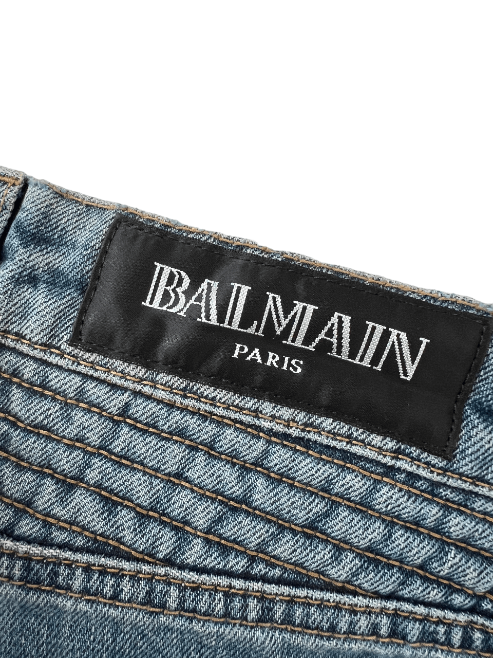 Balmain Balmain Biker Denim Jeans 29 Size US 29 - 3 Thumbnail