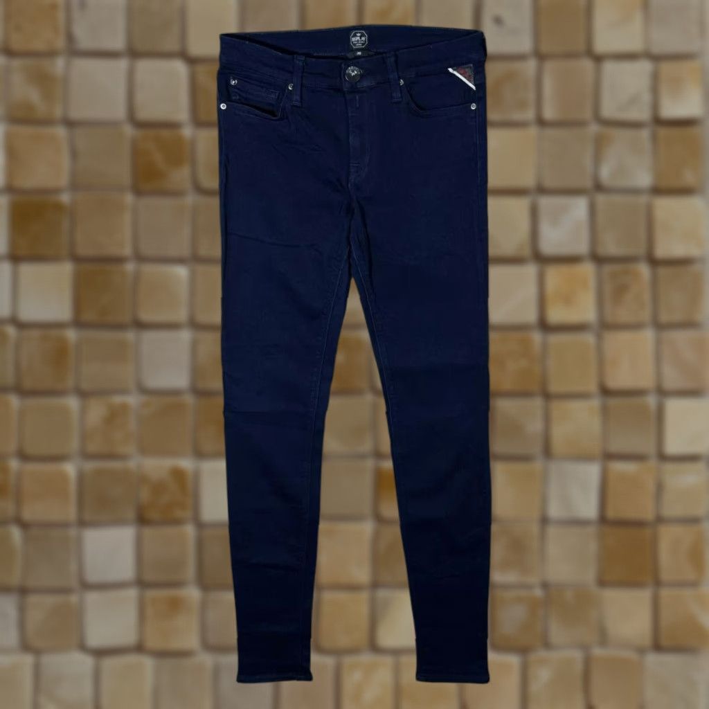 Replay Replay Joi Stretch Dark Blue Skinny Fit Jeggings Jeans W29 L32 Women’s Denim Slim Zip Fly Size 29" - 1 Thumbnail