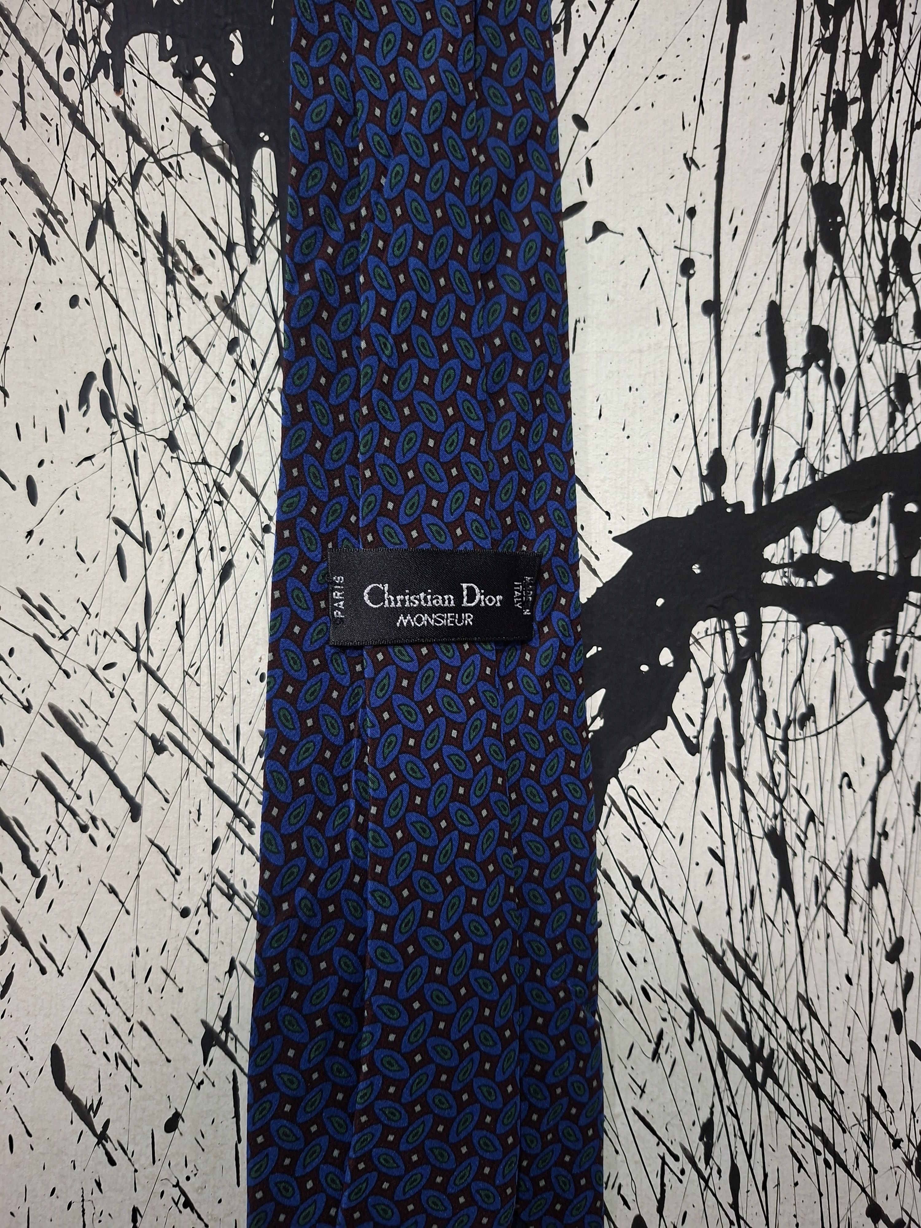 Christian Dior Monsieur CHRISTIAN DIOR MONSIEUR 100% SILK TIE Size ONE SIZE - 3 Thumbnail