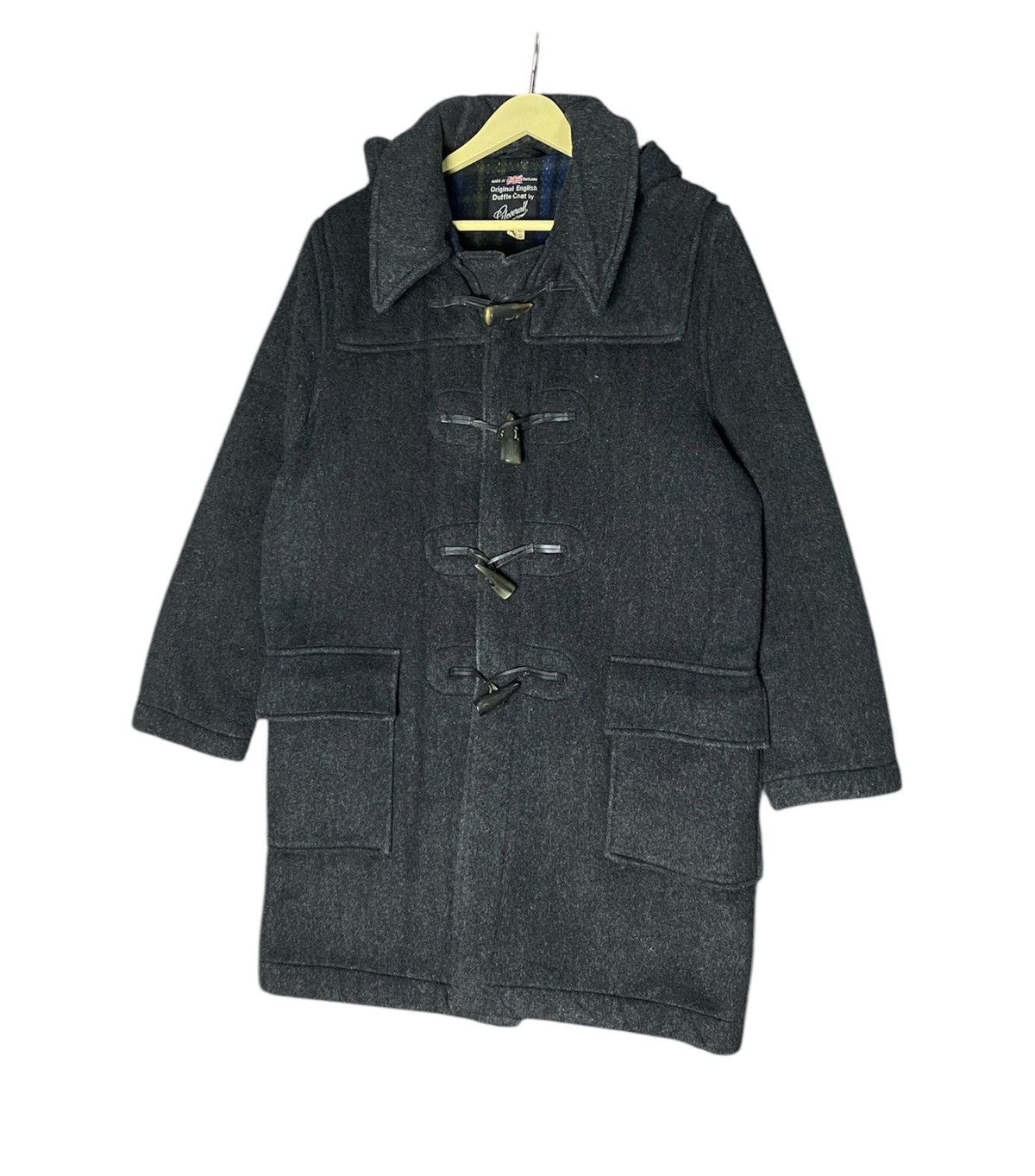 Gloverall Vintage Gloverall England Wool Duffel Heavy Coat Size US M / EU 48-50 / 2 - 2 Thumbnail