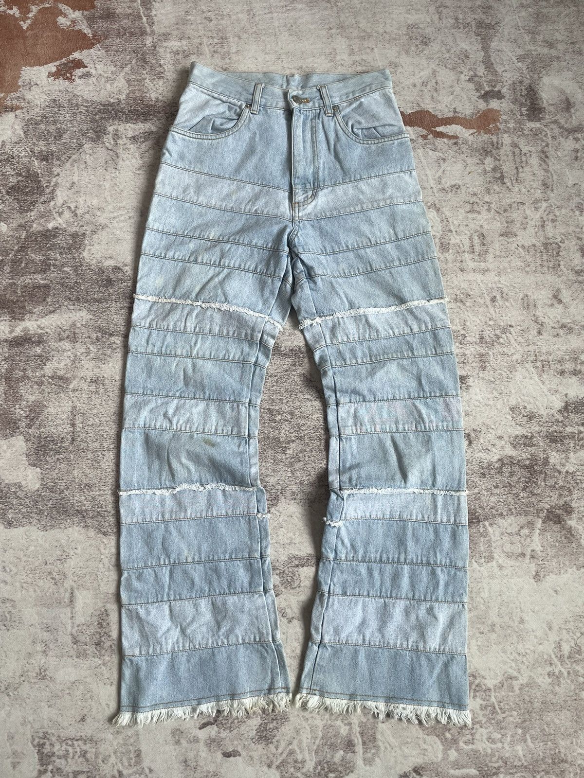 image of If Six Was Nine x Le Grande Bleu L G B Vintage Y2K Hagi Inspired Style Flare Denim Pants (Size 26)