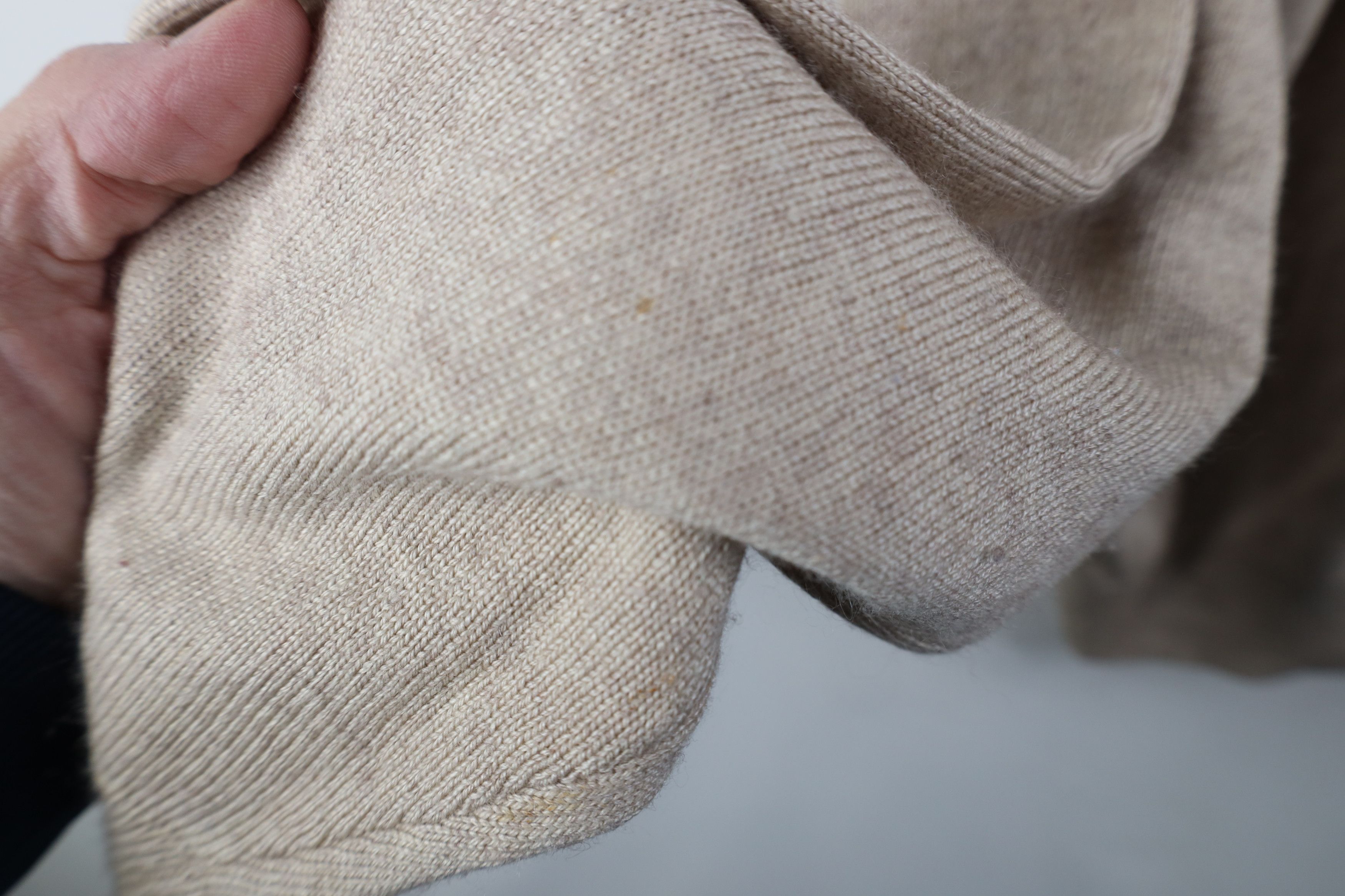 Vintage Vintage 90s Streetwear Silk Cashmere Knit Collared Sweater Size US XL / EU 56 / 4 - 9 Thumbnail