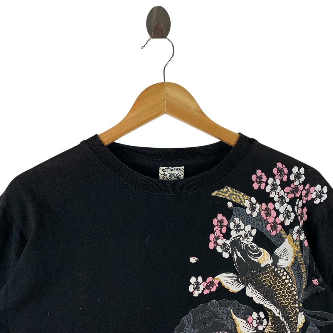 Japanese Brand Vintage CURE ALL japan culture overprint Koi fish sukajantee Size US L / EU 52-54 / 3 - 2 Thumbnail