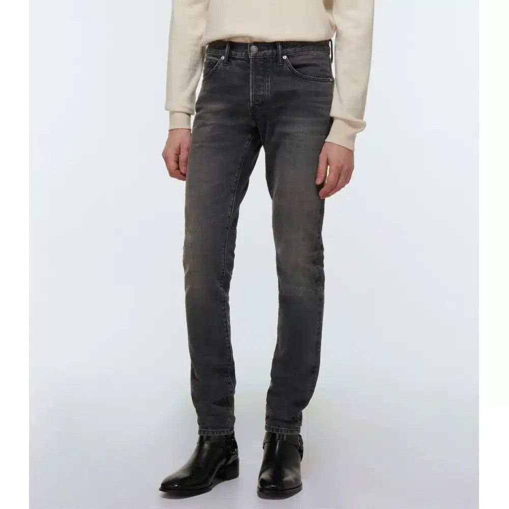 Tom Ford o1loc1c1225 DPS001 Slim Fit Denim Pant in Dark Grey Size US 30 / EU 46 - 2 Thumbnail