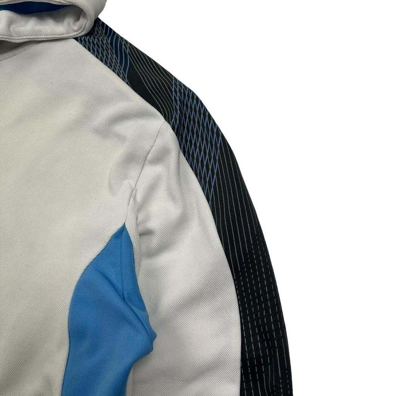 Nike Vintage 2000s Nike TN Laser Hoodie White & Blue - Medium Size US M / EU 48-50 / 2 - 5 Thumbnail