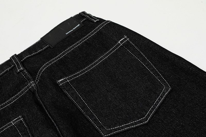 Jean Retro American street loose black wide-leg jeans for men Size US 32 / EU 48 - 5 Thumbnail