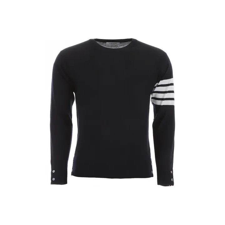 Thom Browne Thom Browne Classic Stripe Crew Neck Sweater Size US M / EU 48-50 / 2 - 1 Thumbnail