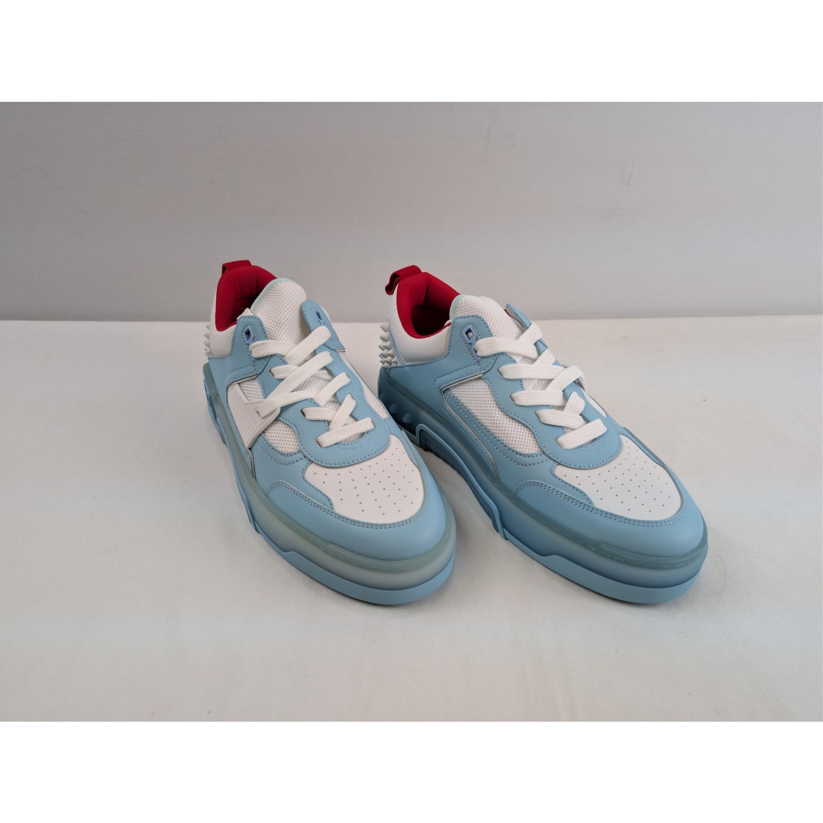 Christian Louboutin o1rshd1 Astroloubi low-top sneaker in light blue and white Size US 12 / EU 45 - 7 Thumbnail