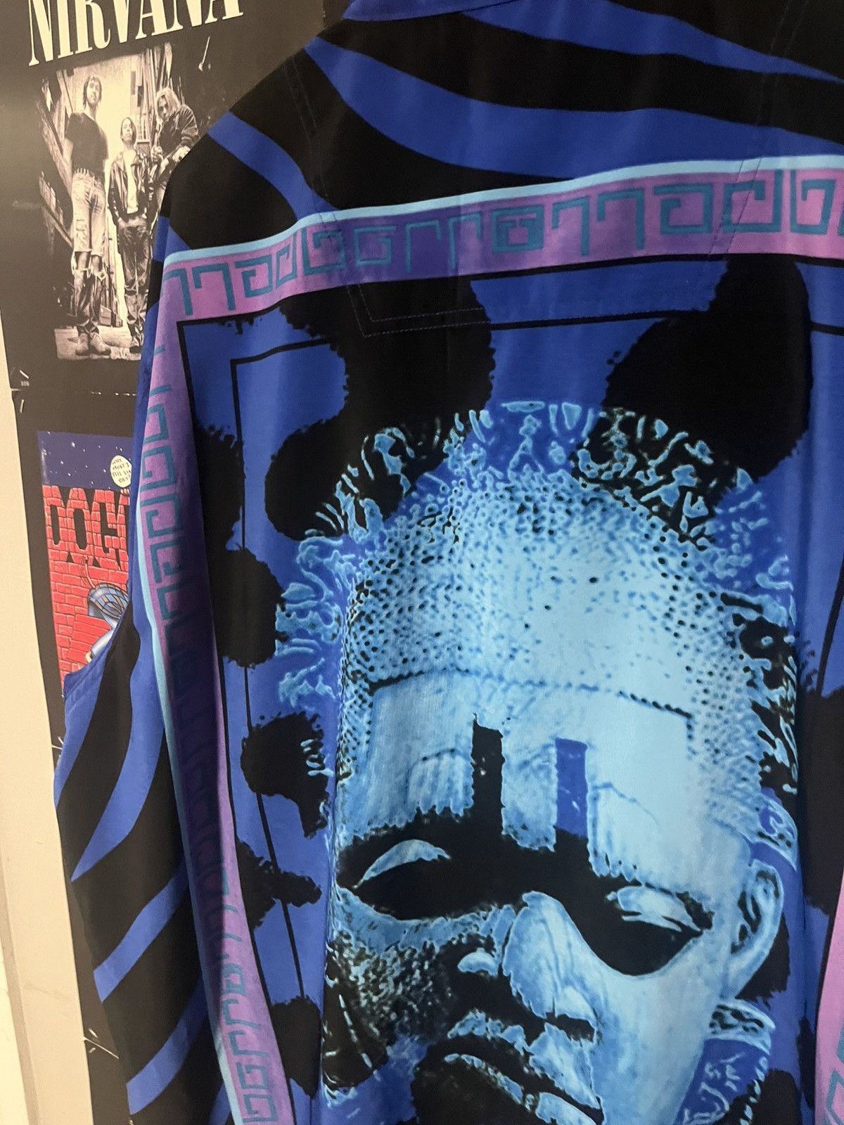 Pelle Pelle 90’s Marc Buchanan Pelle Pelle African Art Graphic Button Up Size US XL / EU 56 / 4 - 10 Thumbnail