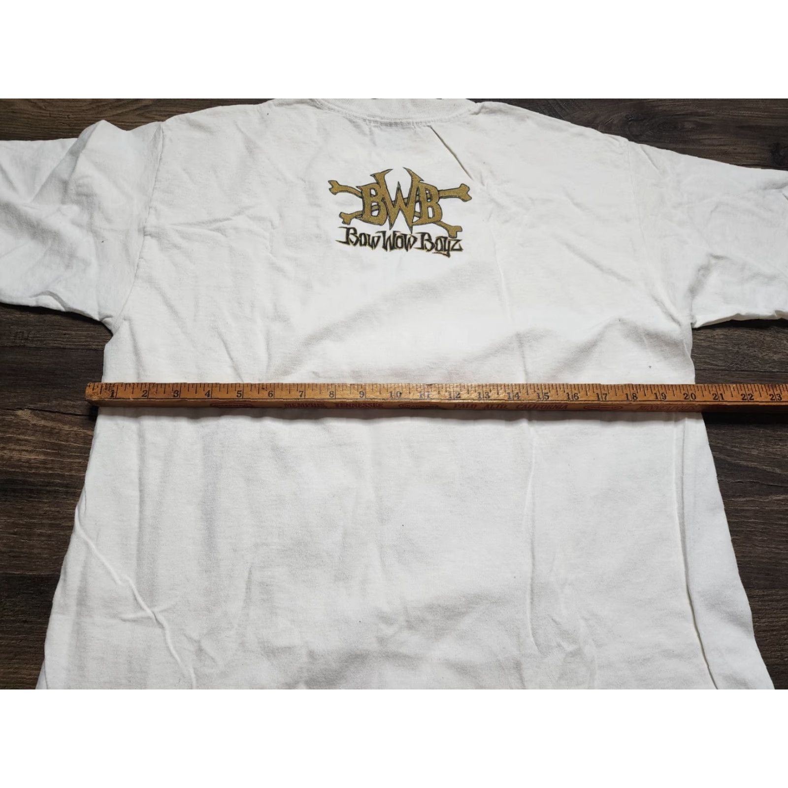 Doublet VINTAGE Bow Wow Boyz T-Shirt - Hoodie? No, T-Shirt. Category: T-Shirt. Adult L. Ivory. 90s Dog Graphic, Double-Sided, Rottweiler Theme. Mens. Size US L / EU 52-54 / 3 - 4 Thumbnail