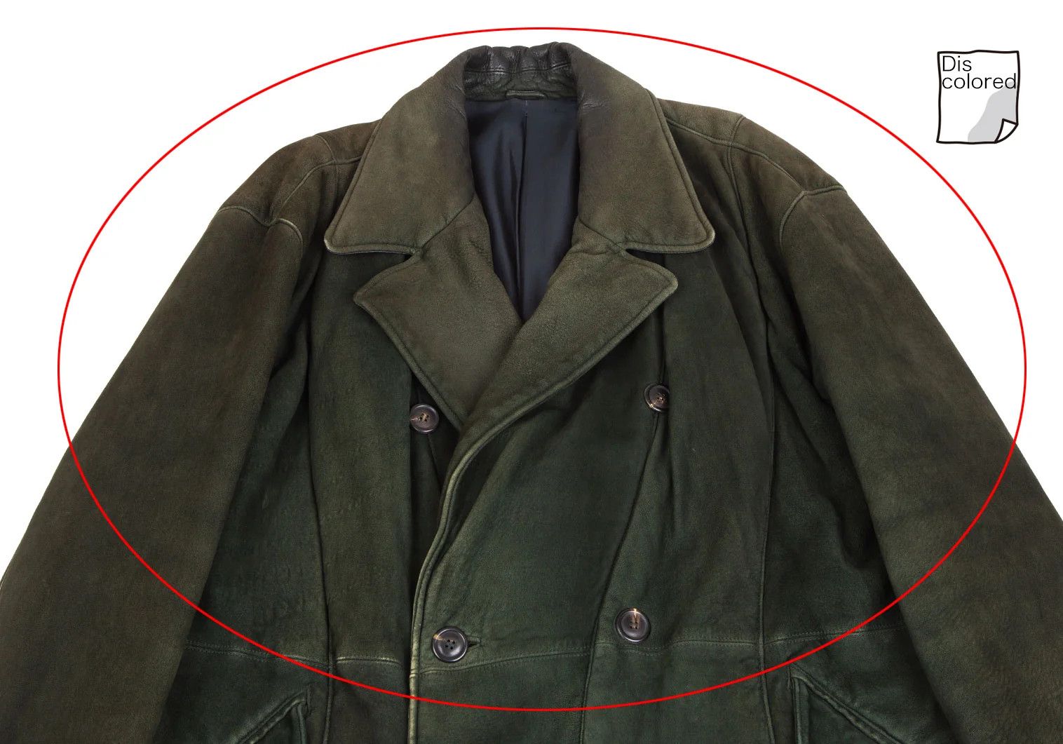 Issey Miyake Sheep Leather Coat in Dark Green Size M Size US M / EU 48-50 / 2 - 2 Thumbnail