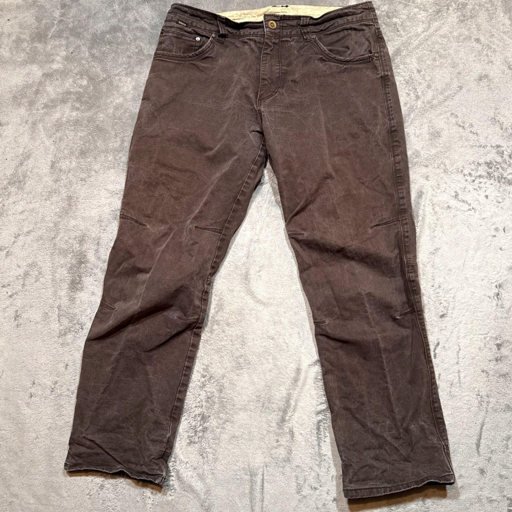 Vintage VINTAGE KÜHL Rydr Pants Mens 34x30 Brown Canvas Patina Dye Hiking Outdoors Regular Mens) Size US 34 / EU 50 - 2 Thumbnail