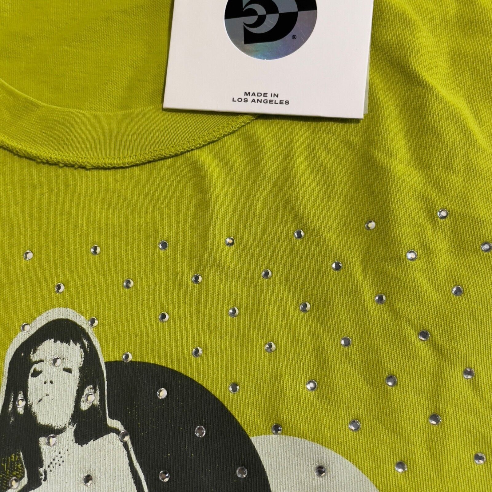 Daydreamer Daydreamer "The Cut" Rhinestone Graphic Tee Small Size S / US 4 / IT 40 - 7 Thumbnail