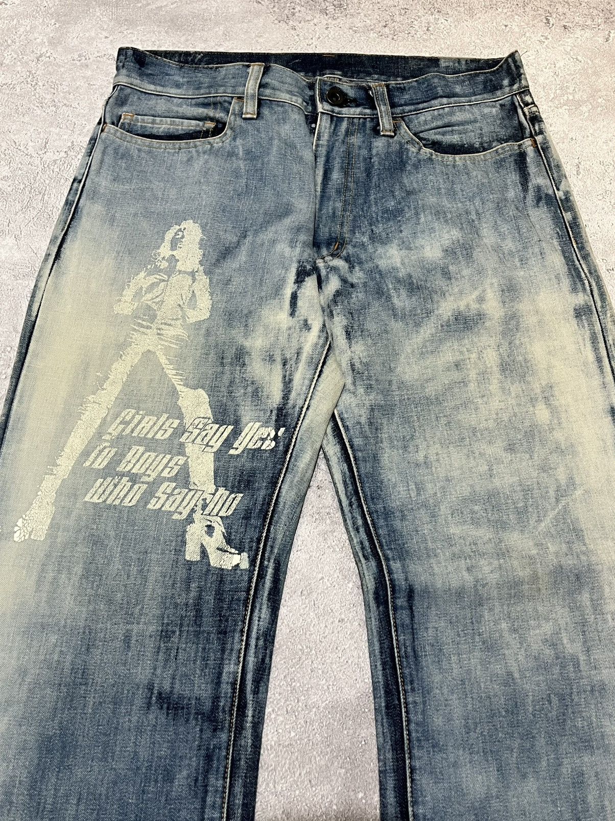Japanese Brand Edge Rupert Acid Wash Flare Size US 30 / EU 46 - 3 Thumbnail