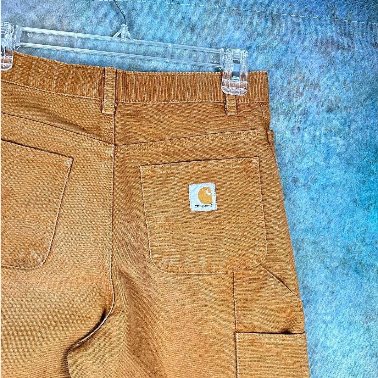 Carhartt × Vintage Vintage 90s Carhartt Carpenter Pants Tan Sz 16 Work Wear Size 32" / US 10 / IT 46 - 9 Thumbnail