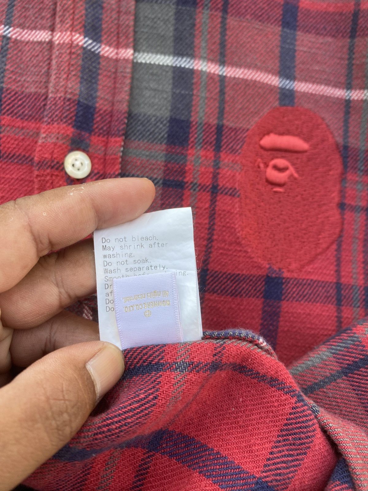 Bape Rare Vintage BAPE Flannel Longsleeve Shirt Size US M / EU 48-50 / 2 - 19 Thumbnail