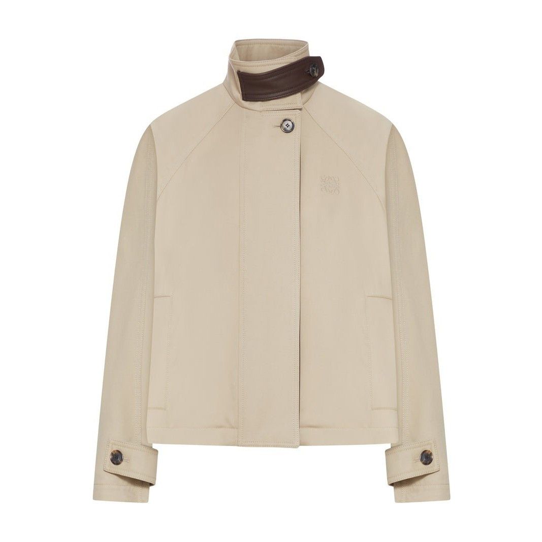 Loewe LOEWE $2600 Beige Cotton/Silk Parka Jacket New & Authentic ( Size M / US 6-8 / IT 42-44 - 1 Preview